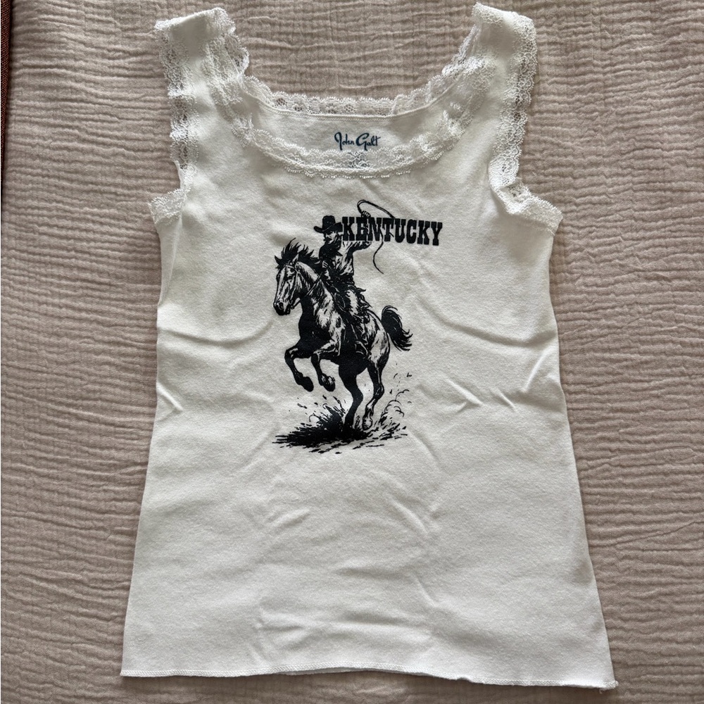 Brandy Melville Kentucky Lace Trim Tank